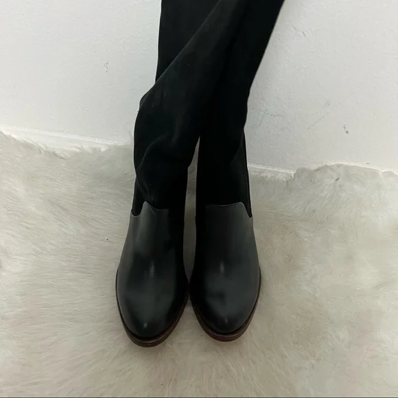NWB Splendid Sullie Suede Leather Heel Riding Knee High Boots - Picture 9 of 15